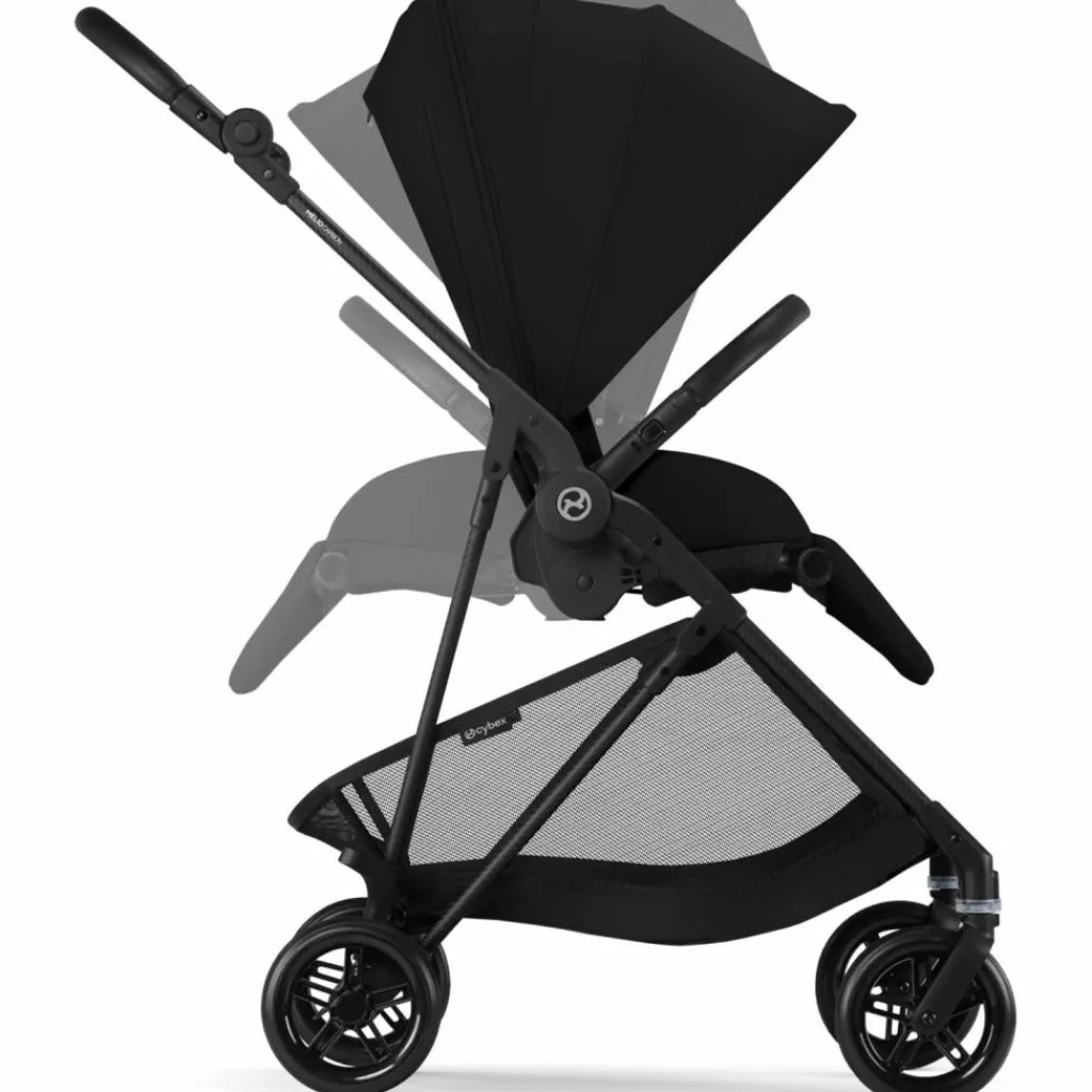 New Poussette compacte Melio Carbon Magic Black Poussette Compacte
