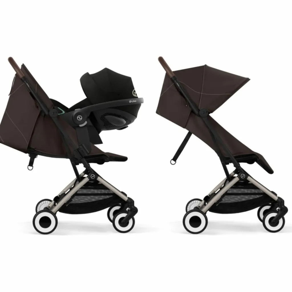 New Poussette compacte Orfeo Chocolate Brown Poussette Compacte