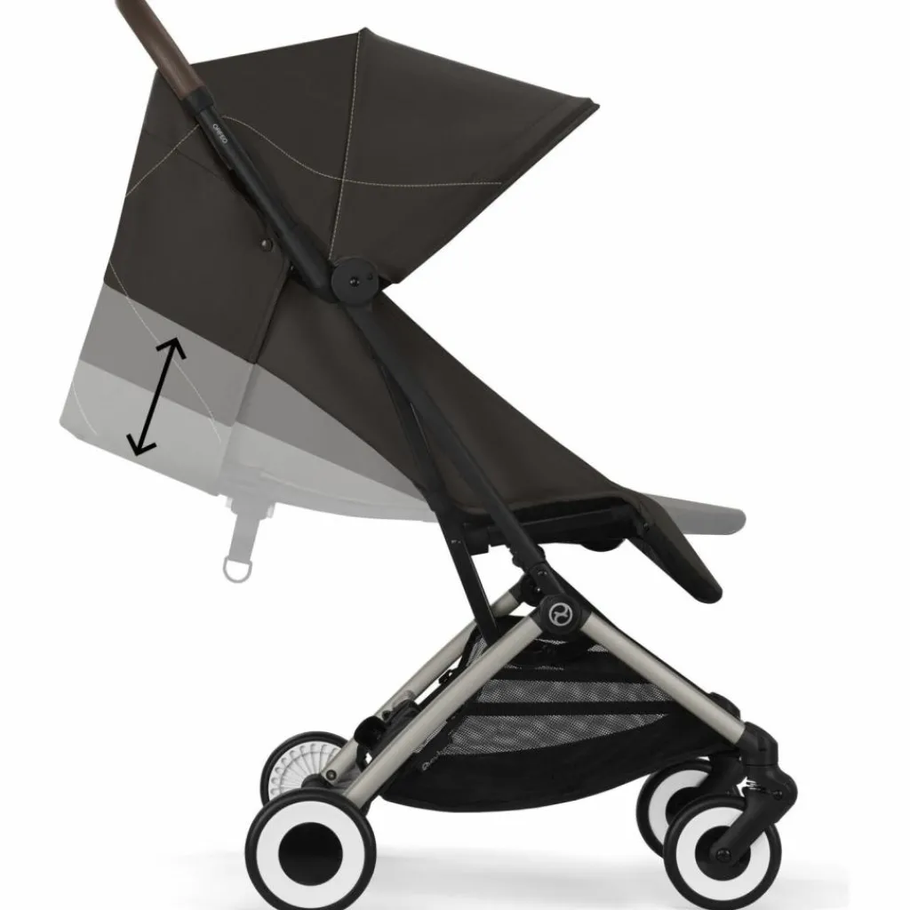 New Poussette compacte Orfeo Chocolate Brown Poussette Compacte