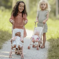 Little Dutch Poussette pour poupée en métal White Meadows