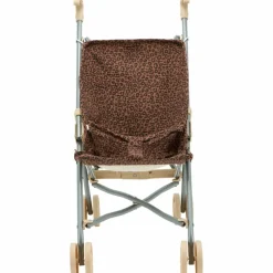 Atelier Wagram Poussette pour poupée Gaze Léopard Marron