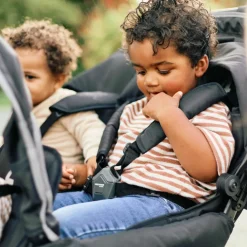 Clearance Poussette quadruple noir Poussette Double