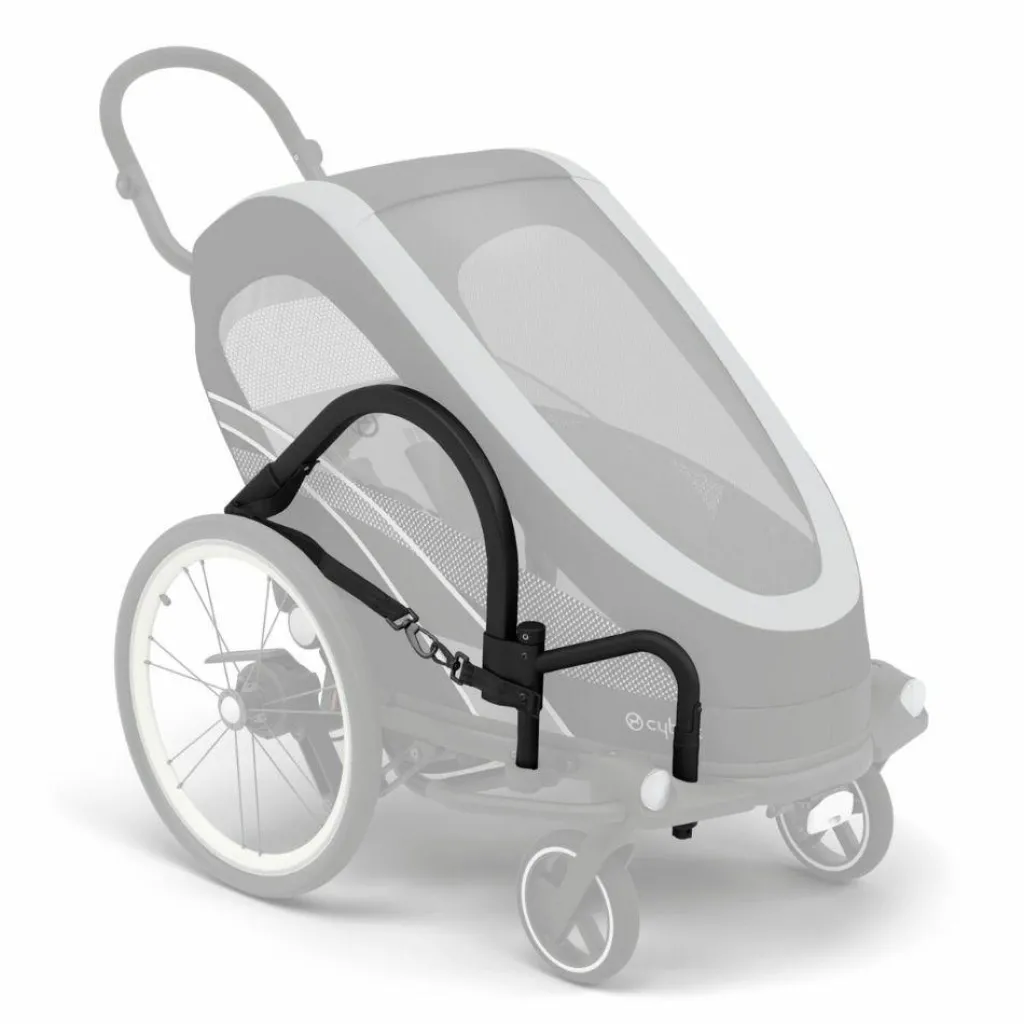 Discount Poussette remorque à vélo Zeno Bike All Black Poussette Tout Terrain