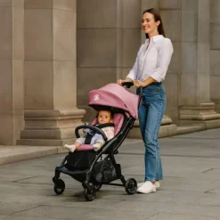 Globber Poussette Stroll Lite Pastel Rose