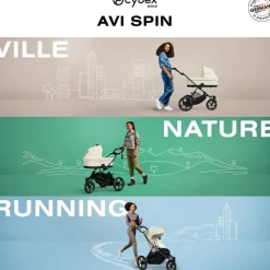 Cybex Poussette tout-terrain AVI SPIN Seashell Beige