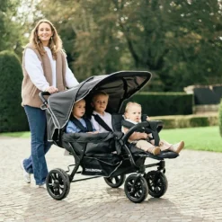 Childhome Poussette triplet noire