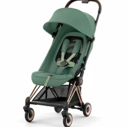 Clearance Poussette ultra-compacte COYA Rosegold Leaf Green Poussette Compacte