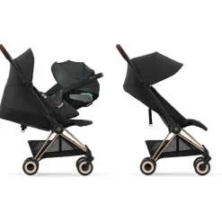 Clearance Poussette ultra-compacte COYA Rosegold Leaf Green Poussette Compacte