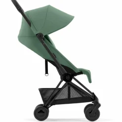 Clearance Poussette ultra-compacte COYA Matt Black Leaf Green Poussette Compacte