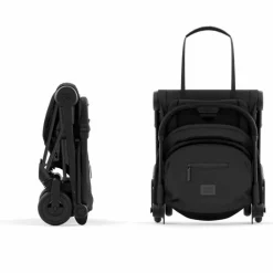New Poussette ultra-compacte COYA châssis Matt Black Sepia Black Poussette Compacte