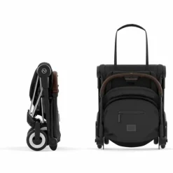 Hot Poussette ultra-compacte COYA châssis Chrome Sepia Black Poussette Compacte