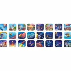 KIDYWOLF Projecteur à histoire Kidyslide bleu