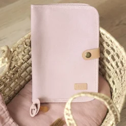 Béaba Protège carnet de santé Canvas rose poudré