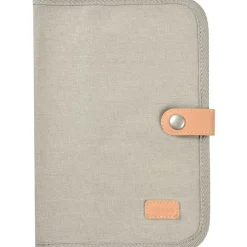 Hot Protège carnet de santé Canvas gris perle Protège Carnet De Santé