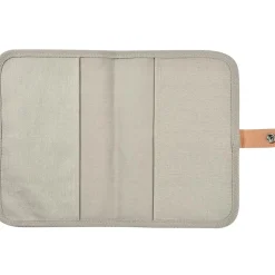 Hot Protège carnet de santé Canvas gris perle Protège Carnet De Santé