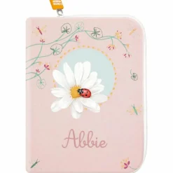 L'oiseau bateau Protège carnet de santé Coccinelle Marguerite (personnalisable)