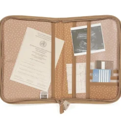 Walking Mum Protège carnet de santé coeurs Poppy Cannelle