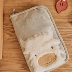 Noukie's Protège carnet de santé fausse fourrure verte Fluffy