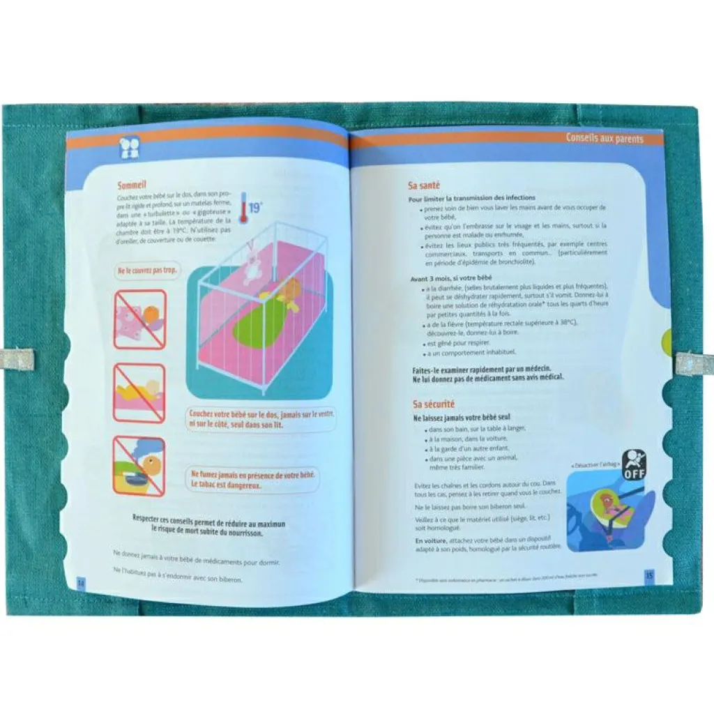 Les Griottes Protège carnet de santé gris (personnalisable)