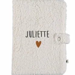 Outlet Protège carnet de santé Moumoute Ecru (personnalisable) Protège Carnet De Santé