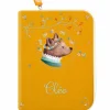 Clearance Protège carnet de santé ours aux fleurs (personnalisable) Protège Carnet De Santé