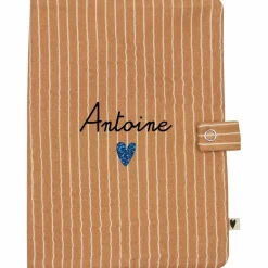 Online Protège carnet de santé Rayures Fines (personnalisable) Protège Carnet De Santé