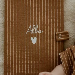 Online Protège carnet de santé Rayures Fines (personnalisable) Protège Carnet De Santé