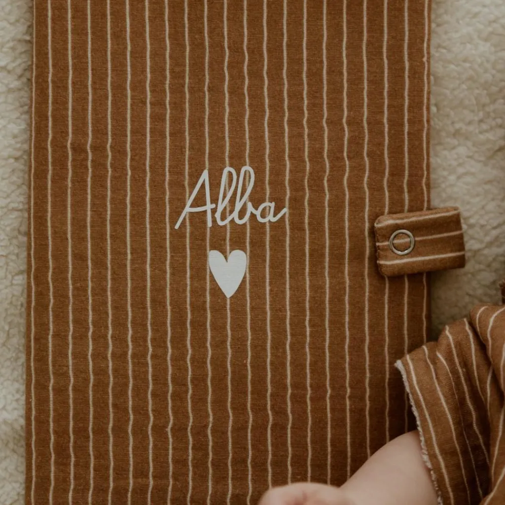 Online Protège carnet de santé Rayures Fines (personnalisable) Protège Carnet De Santé