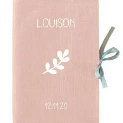 Sale Protège carnet de santé rose poudré (personnalisable) Protège Carnet De Santé