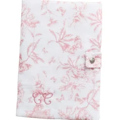 Clearance Protège carnet de santé Toile de Jouy rose Protège Carnet De Santé