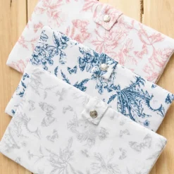 Clearance Protège carnet de santé Toile de Jouy rose Protège Carnet De Santé