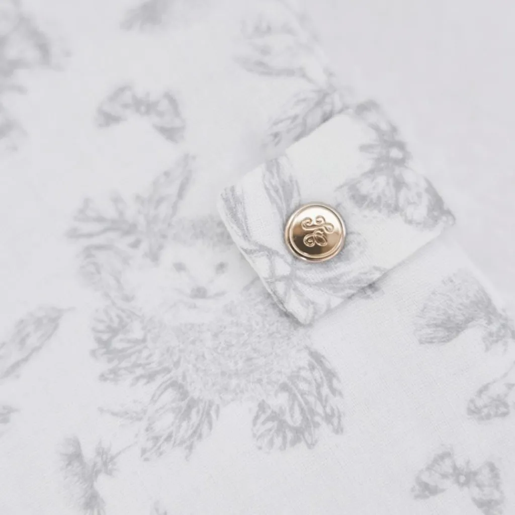 Tartine et Chocolat Protège carnet de santé Toile de Jouy gris