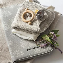 Pasito a pasito Protège carnet de santé Toile de Jouy Forest