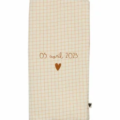 Atelier Wagram Protège livret de famille Gaze Petits Carreaux (personnalisable)