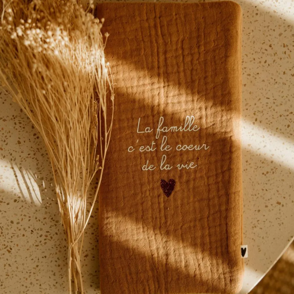 Online Protège livret de famille Gaze Camel (personnalisable) Protège Carnet De Santé