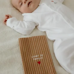 Best Protège livret de famille Rayures Fines (personnalisable) Protège Carnet De Santé