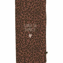 Best Protège livret de famille Gaze Léopard Marron (personnalisable) Protège Carnet De Santé