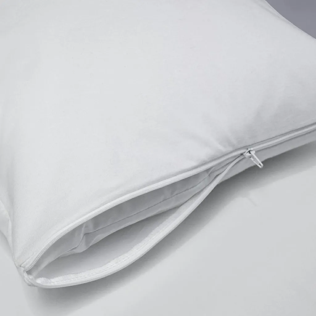 Kadolis Protège oreiller imperméable en coton bio blanc (60 x 60 cm)