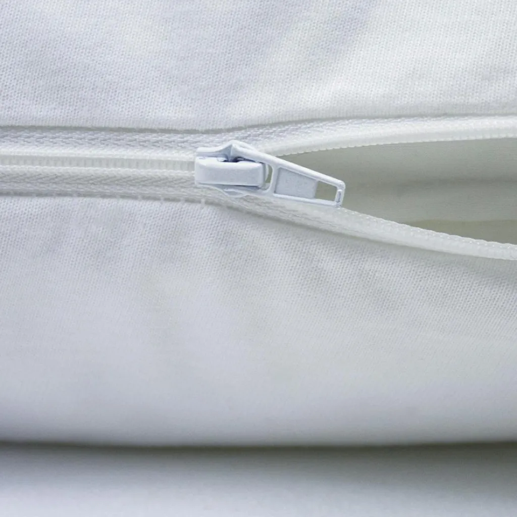 Kadolis Protège oreiller imperméable en coton bio blanc (60 x 60 cm)