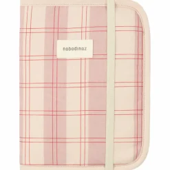 Nobodinoz Protège-carnet de santé A5 Stories Édition limitée Powder red checks