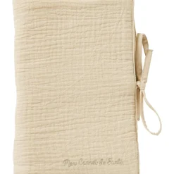 BB & Co Protège-carnet de santé gaze de coton Biscuit