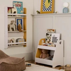 Kid's Concept Présentoir à livres Star Gris-Moutarde