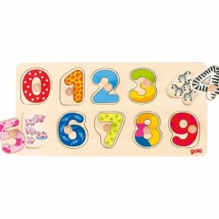 Goki Puzzle à encastrer Apprendre à Compter