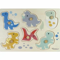Sale Puzzle à encastrer Dinos (7 pièces) Puzzle