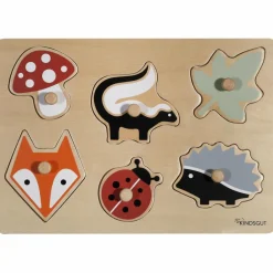 Kindsgut Puzzle à encastrer Forêt (7 pièces)
