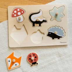 Kindsgut Puzzle à encastrer Forêt (7 pièces)