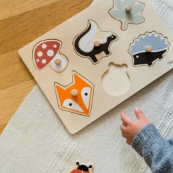 Kindsgut Puzzle à encastrer Forêt (7 pièces)