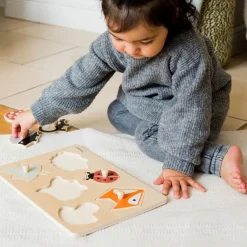 Kindsgut Puzzle à encastrer Forêt (7 pièces)