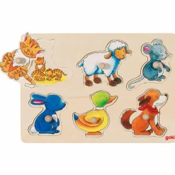 Goki Puzzle à encastrer Maman et son petit