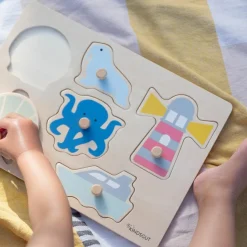 Kindsgut Puzzle à encastrer Océan (7 pièces)